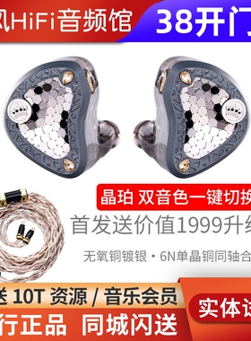 KINERA王者时代 弗丽嘉Frigg晶珀星冕织章2圈4静电有线HiFi耳机塞