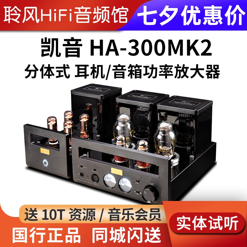 Cayin/凯音 HA-300MK2真空电子管耳放HA300B二代胆机HIFI放大器