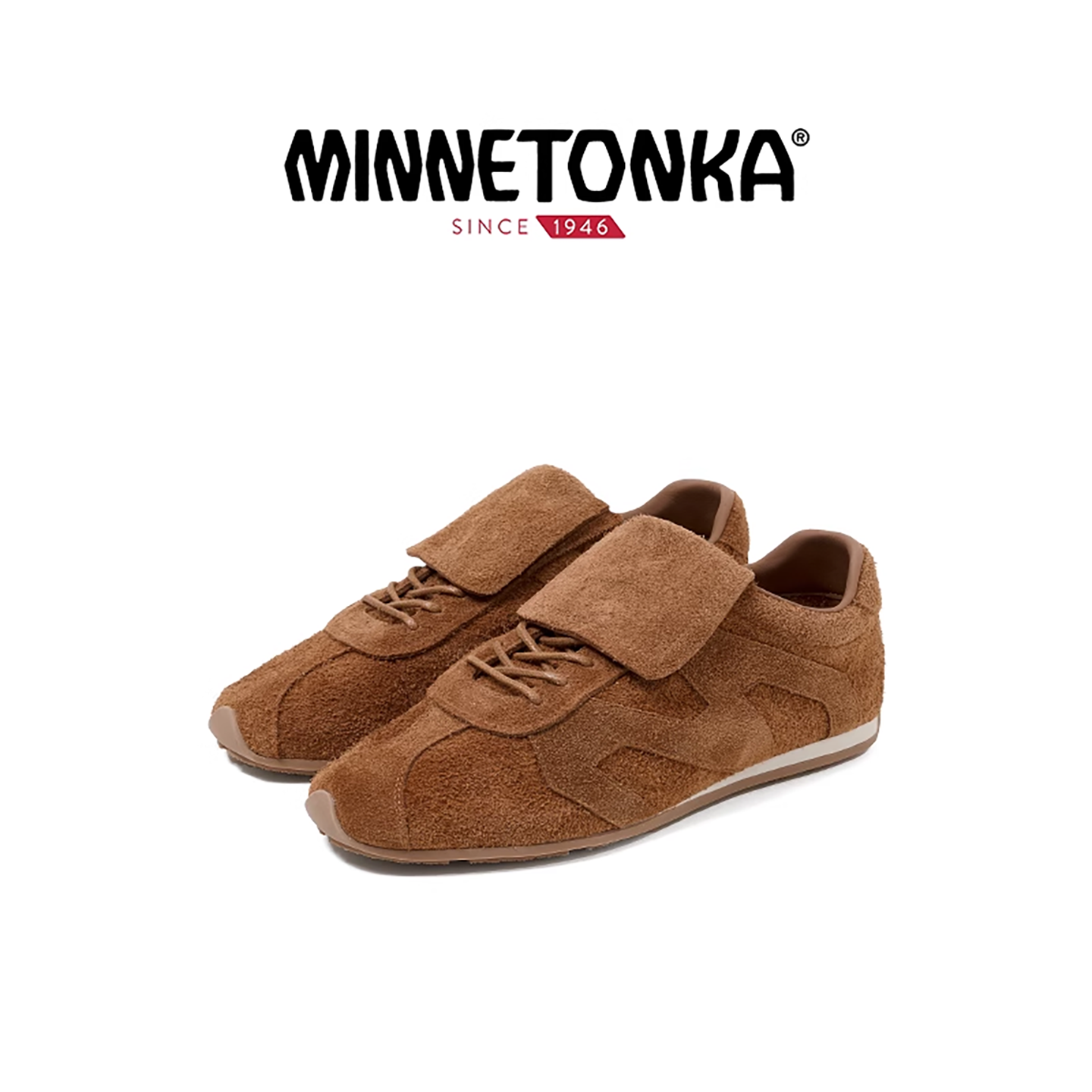 MINNETONKA/迷你唐卡MS80翻盖德训鞋2025新款休闲复古运动女鞋