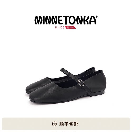 迷你唐卡复古一字扣玛丽珍鞋