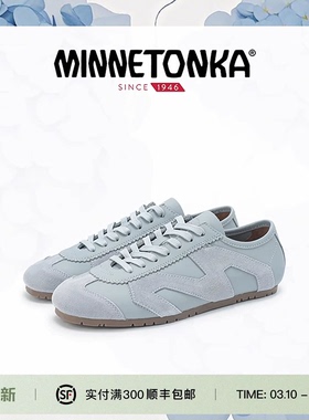 MINNETONKA/迷你唐卡Floral Hue MS70薄底德训鞋新款复古潮流女鞋