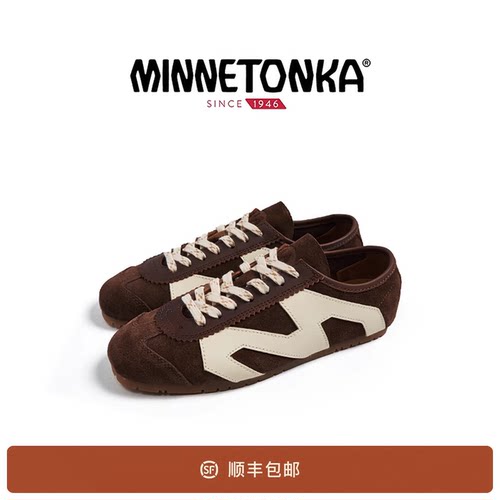 MINNETONKAMS70棕色德训鞋