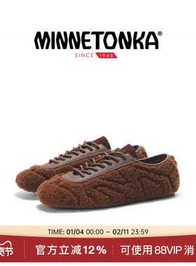 MINNETONKA MS70 Teddy 26春新品毛毛鞋 羔羊毛羊皮德训鞋