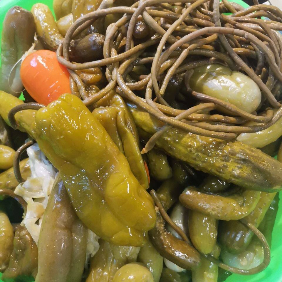 东北农村咸菜酸黄瓜咸菜菜豆咸菜辣椒咸菜胡萝卜咸菜混拼装包邮