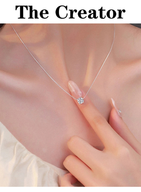 轻奢高级感~925纯银锆石蛇骨项链