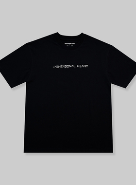 【明星同款】Pentagonal 新款字母大爱心LOGO短袖T恤