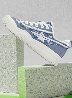 【春夏新品】PENTAGONAL 聪尾星牛仔国潮刺绣星星鞋