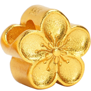 沙金小桃花梅花花月佳期转运珠diy配件配珠手链手串手工编织配件