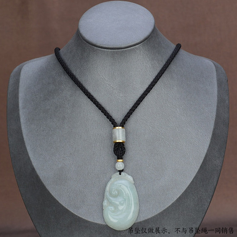 天然翡翠脖子吊坠挂绳玉器玉佛玉坠项链挂件绳子可调节挂坠绳男女