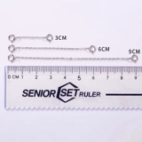 Серебряный браслет, длинное ожерелье, аксессуары из жемчуга, цепочка до ключиц, удлиняющая пряжка для бюстгалтера, серебро 925 пробы, серебро 925 пробы, золото 750 пробы