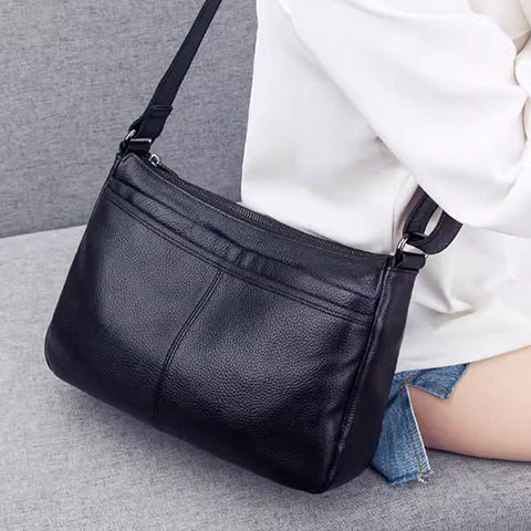 真皮女包2025新款大容量软皮多层中年妈妈包单肩宽肩带斜跨包,箱包皮具/热销女包/男包,通用款女包,淘宝优惠券,粉丝福利购,淘宝优惠卷