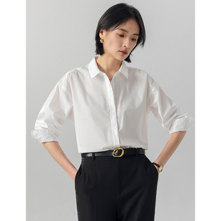 气质东丽原纱凉感透气易打理免烫衬衫女显瘦春夏新款通勤长袖衬衣