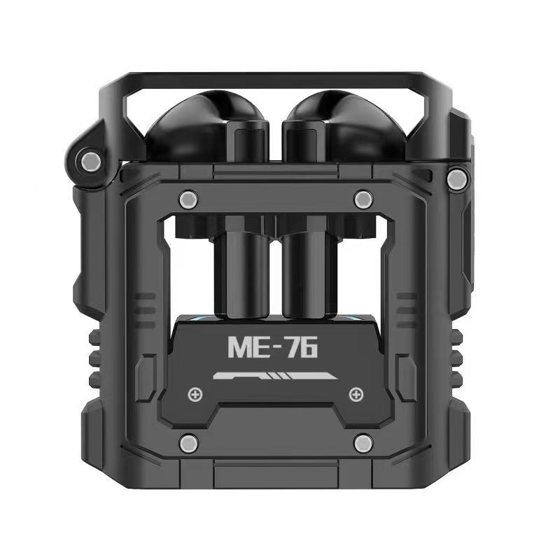 外贸金属机甲灯光真无线蓝牙耳机