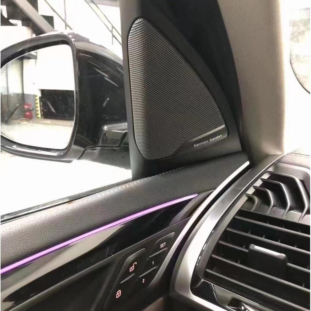 适用BMW宝马新X4 G01 A柱罩子哈曼高音中置喇叭发光无损升级加装