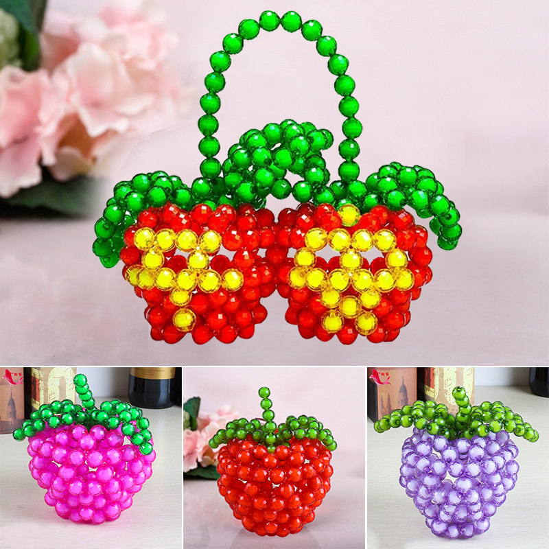 手工串珠小平安果材料包平安夜礼品家居饰品摆件客厅新品