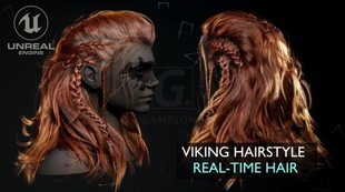 ue4虚幻5 unreal 5 角色模型头发毛发制作教程中英双字幕课程文件