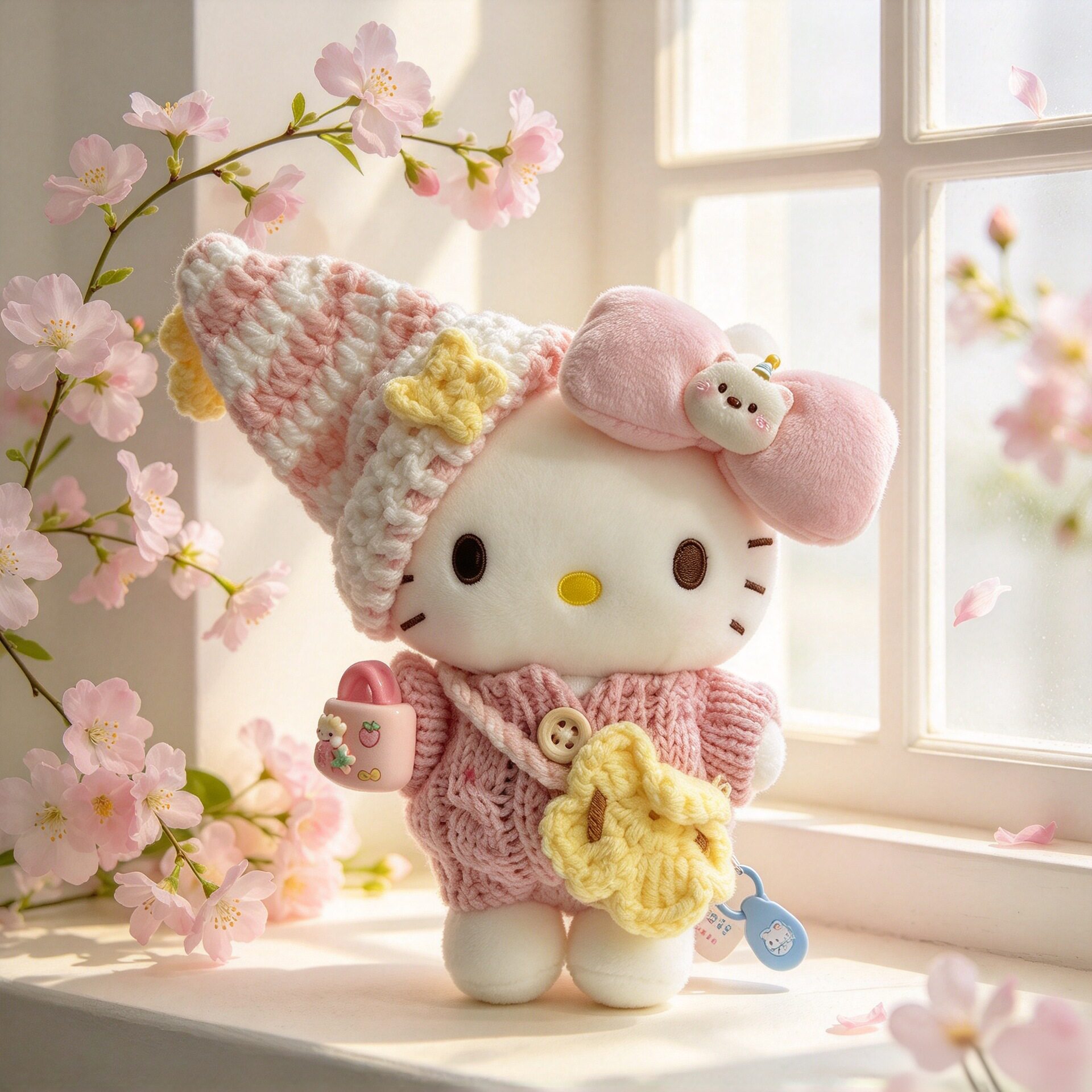 正版helloKitty晚安奶粉星星kt三丽欧包包娃娃挂件玩偶送人礼物