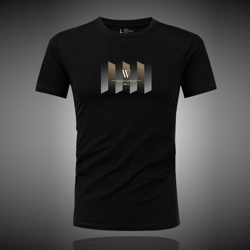 夏季男士莫代尔休闲圆领短袖