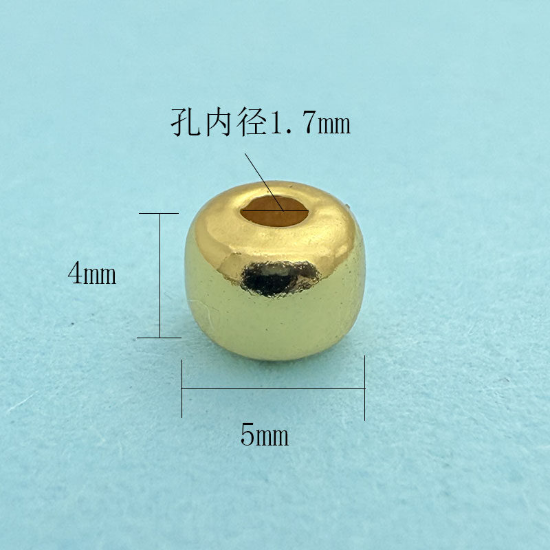 古法S925纯银镀金老型实心鼓珠隔珠腰珠 手链串珠手工DIY手绳配件,饰品/流行首饰/时尚饰品新,银饰配件,淘宝优惠券,粉丝福利购,淘宝优惠卷