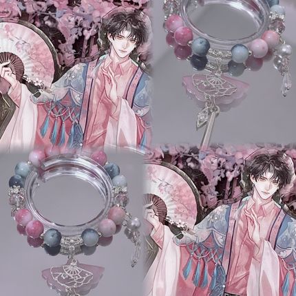 【Jie Yuchen】Original Design Tomb Raiders Jie Yuchen Impression Bracelet Small Flower Derivative Merchandise Glass Bracelet