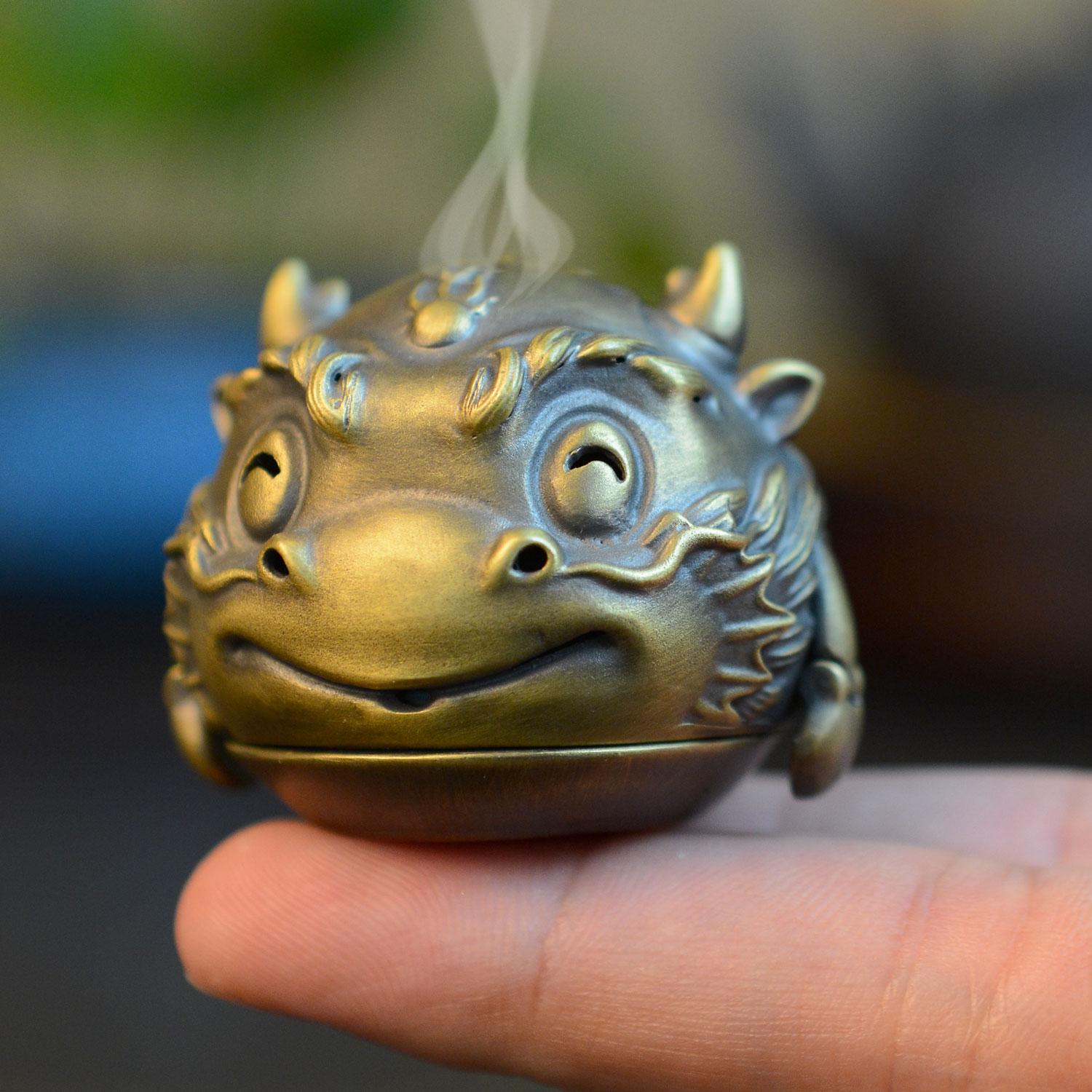 卡通小龙指尖香熏旅行香炉