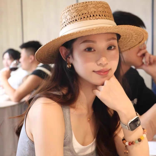 老钱风镂空草帽女夏出游海边沙滩
