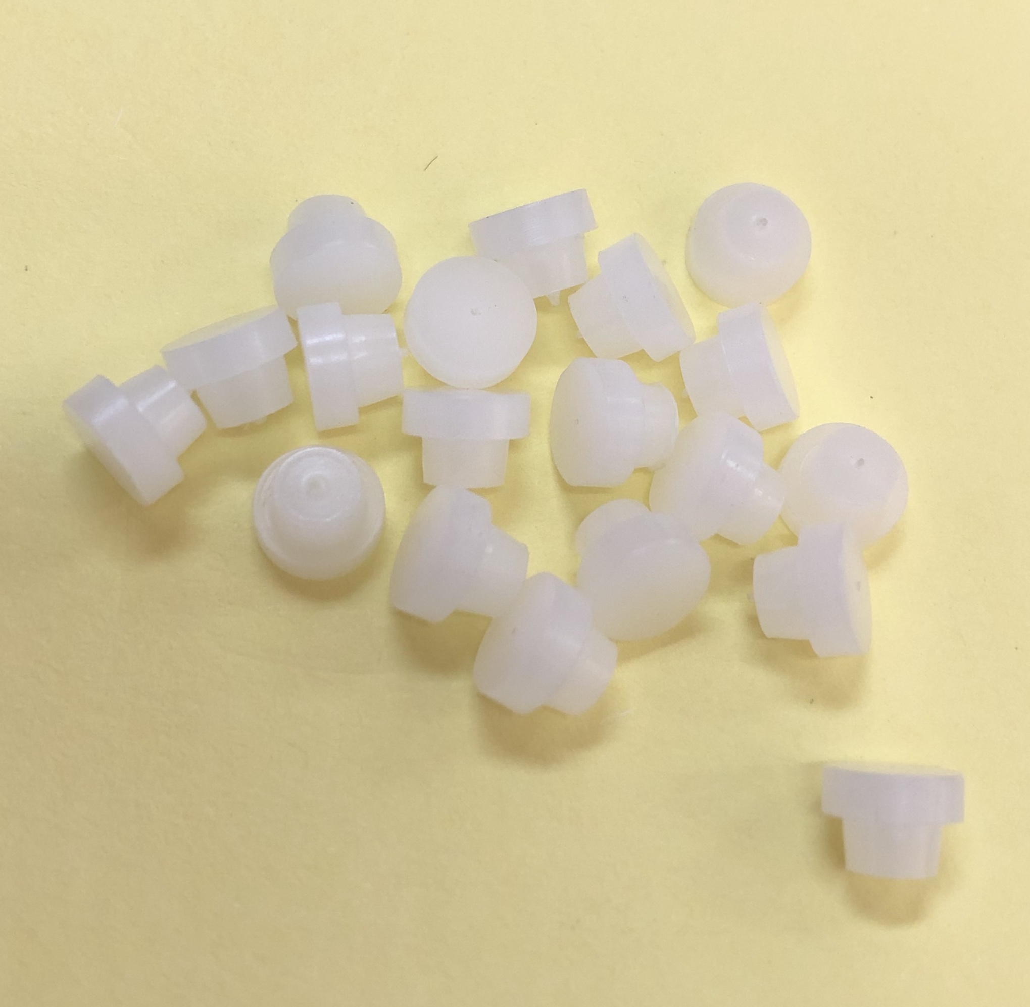 赛钢pom白塑料螺丝胶头胶粒s硬胶绿色胶垫塑料头绝缘防刮磨损