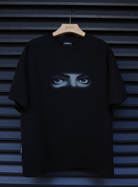 M26D MJ“眼瞳Dangerous”T恤重磅美式短袖T恤