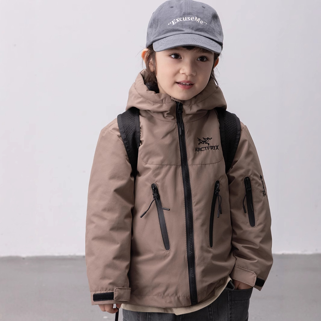 儿童秋冬保暖防寒服绒丝羽丝