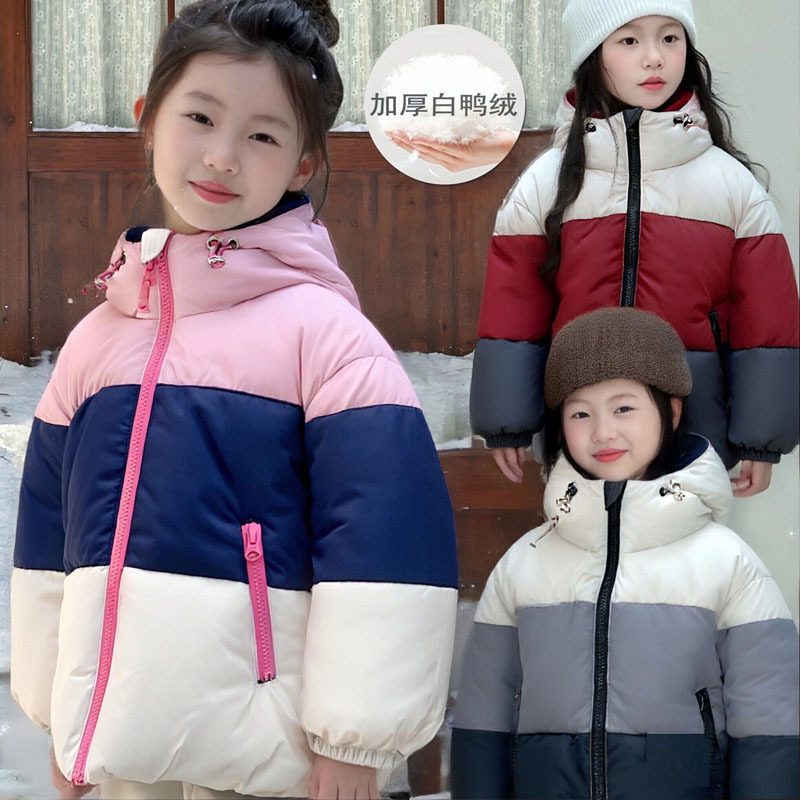 女童羽绒服白鸭绒男童