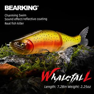 熊王BEARKING路亚多节鱼18.5cm64g海钓鲈鱼米诺路亚饵M185