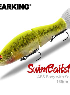 熊王BEARKING路亚多节鱼13.5cm30g海钓鲈鱼仿真米诺路亚饵M135