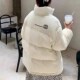 短款 学生情侣外套潮 小地球宽松面包服时尚 羽绒服女2024年新款 韩版