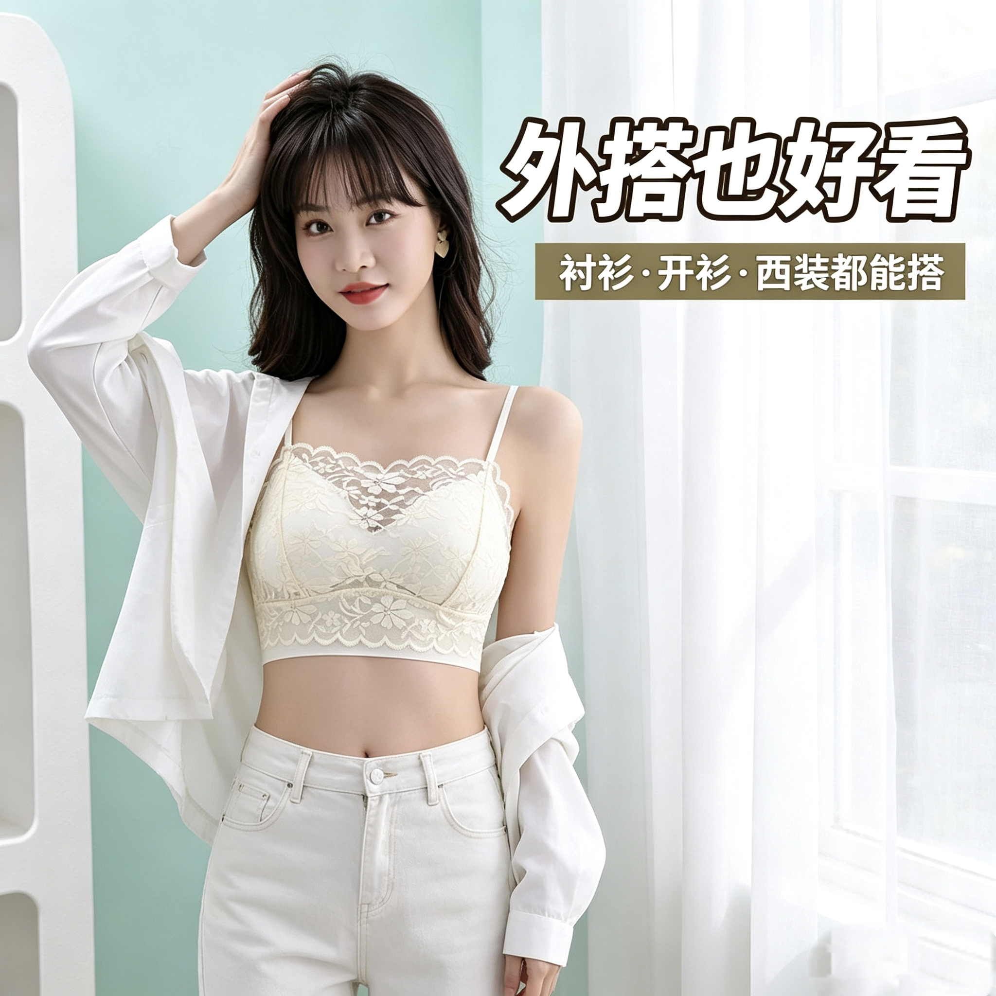 打底回购款防走光裹胸时尚蕾丝