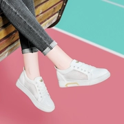 Mùa hè 2019 hè mới đa năng da mềm lưới da lưới thoáng khí rỗng phẳng thấp giúp giày nữ nhỏ màu trắng - Giày cắt thấp