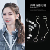 非洲辫街舞男发饰个性 欧美脏辫发环编发发夹嘻哈潮酷辫子发夹女