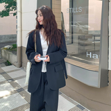 183-6803P235K328休闲阔腿裤蕾丝衬衫飘带西装三件套，女装套装/套裙，浙宝183