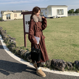 现货183-8192P235K338韩系英伦风大衣派克服安可拉红，女装派克服，2B183