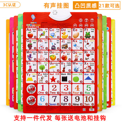 乐乐鱼宝宝有声早教挂图婴幼儿童认知发声墙贴点读机益智启蒙学习