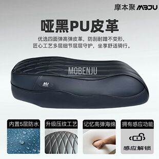 适用九号F2Z-110一体坐垫短尾座包双人防水座椅坐垫扶手靠背改装