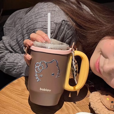 bablov儿童吸管保温杯男女学生杯