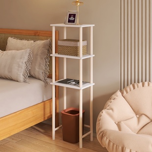 厨房垃圾桶上方置物架扫地机器人收纳架客厅多层纸篓落地放置木架