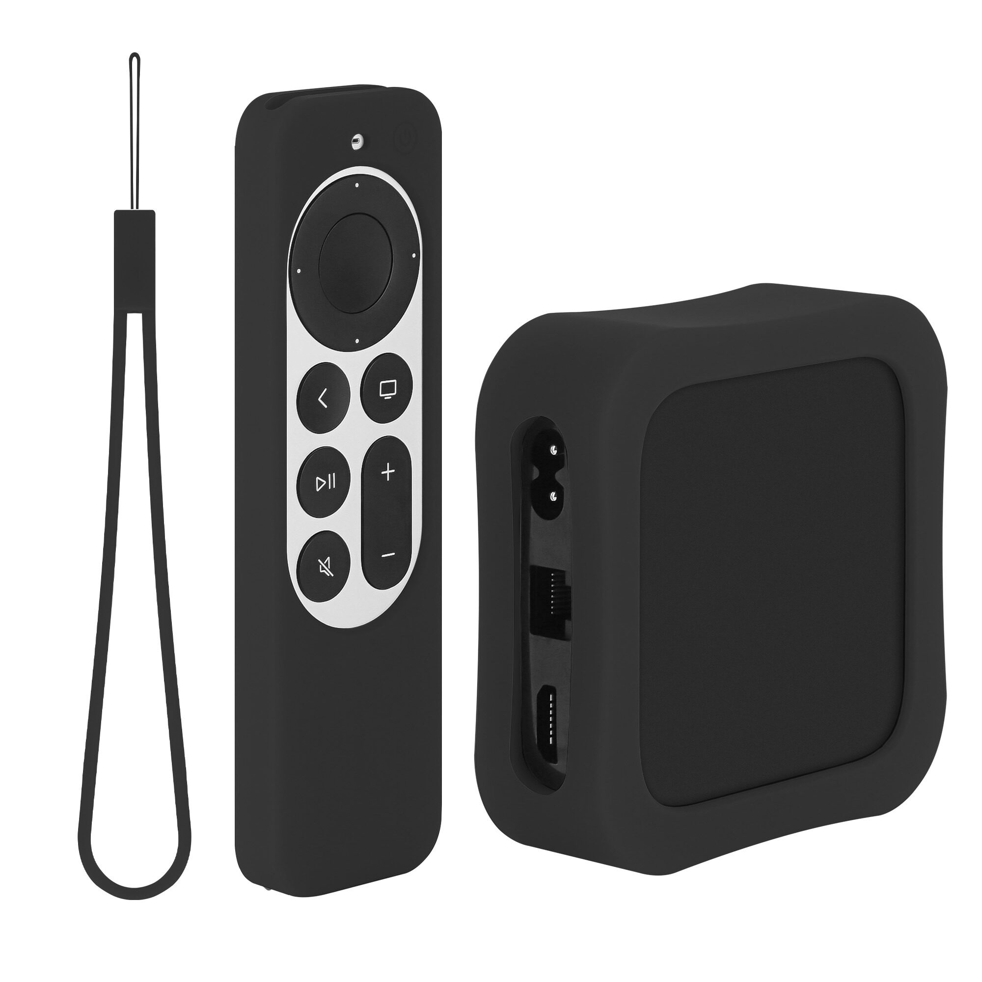 Geekria适用苹果Apple TV 4k三代遥控器硅胶保护套防滑缓震硅胶套
