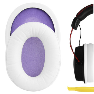 阿尔法头戴式 Geekria极客悦耳耳机海绵套适用金士顿 Alpha Cloud 耳机棉耳机套 HyperX