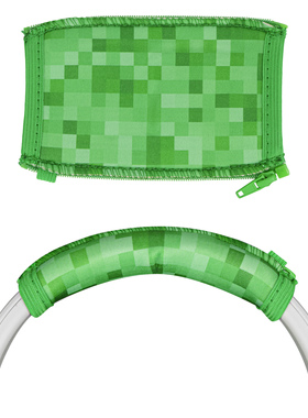 Geekria极客悦耳像素风适用骷髅头 Hesh 3 潜水布料带拉链头梁保护套