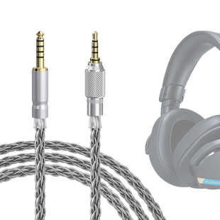 Geekria极客悦耳适用索尼MDR M1螺纹旋锁4.4对3.5耳机升级线 MV1