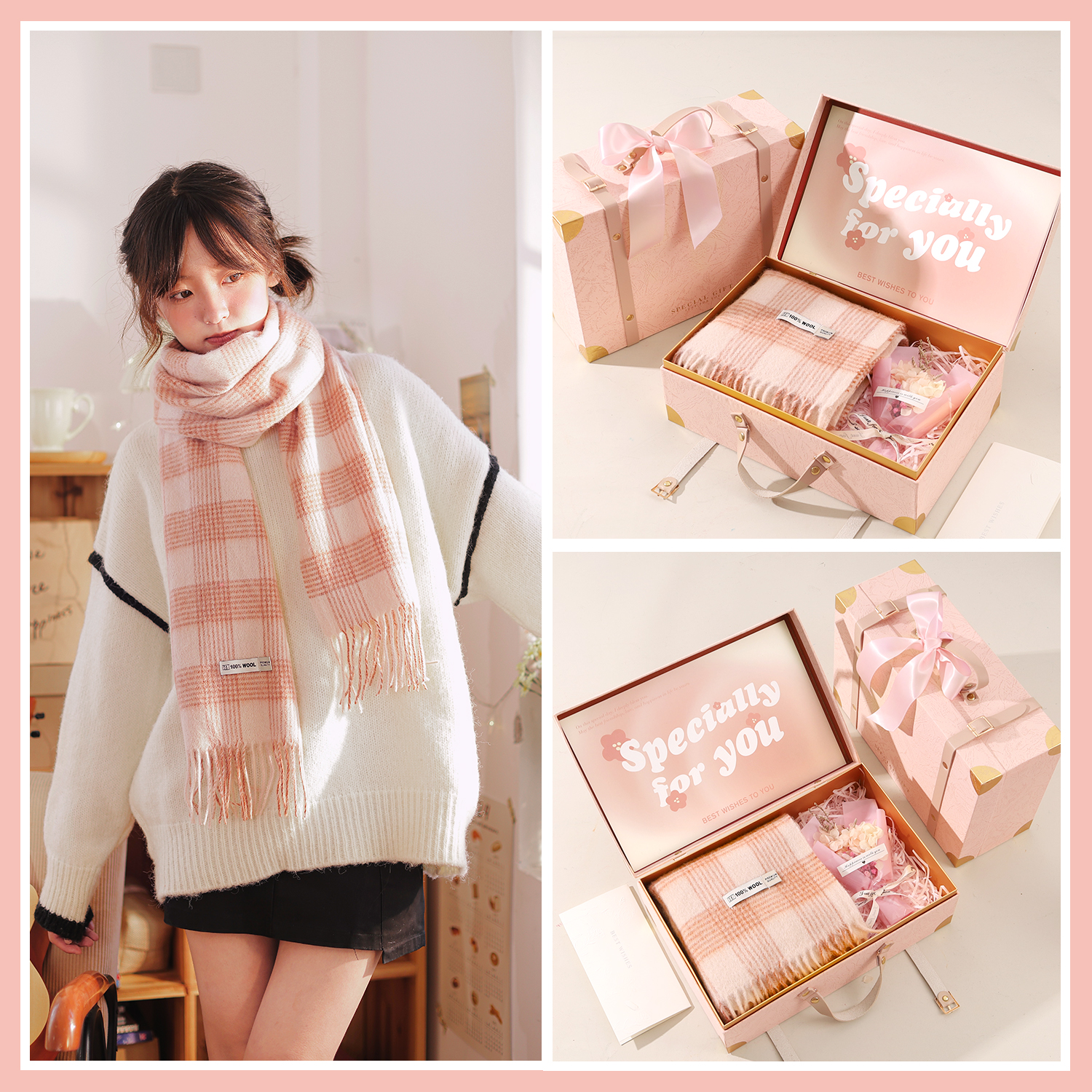 生日礼物女生送女友新年礼盒装