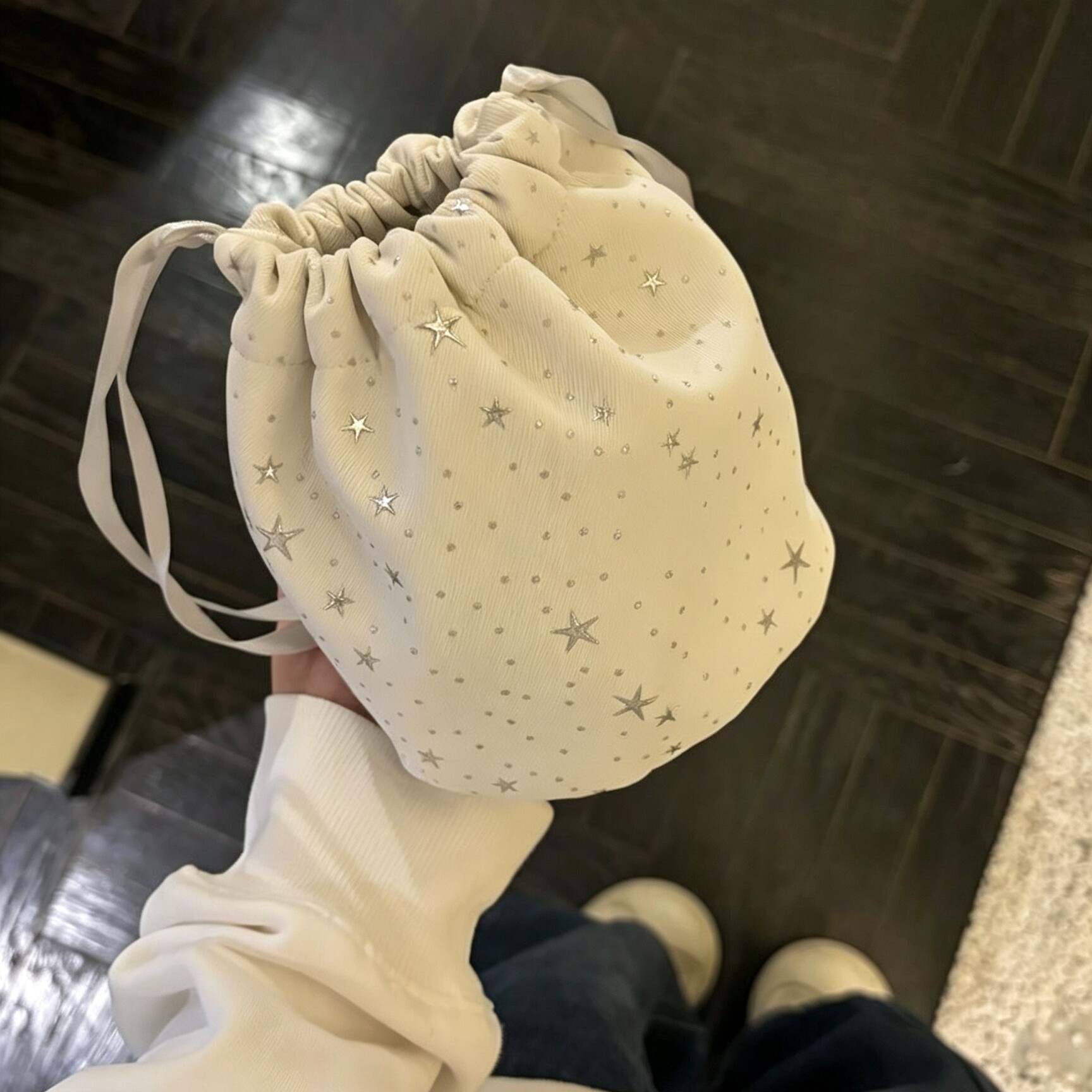韩系星星束口便携化妆收纳包