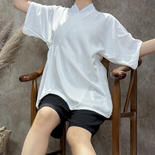 等云来旗下又见青山汉服短款中衣中裤休闲内搭交领里衣汉服短款