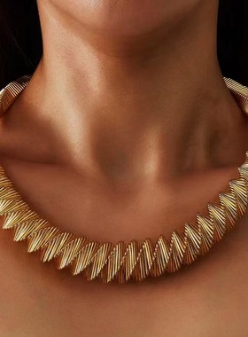 欧美夸张项链2024新款时尚款项圈